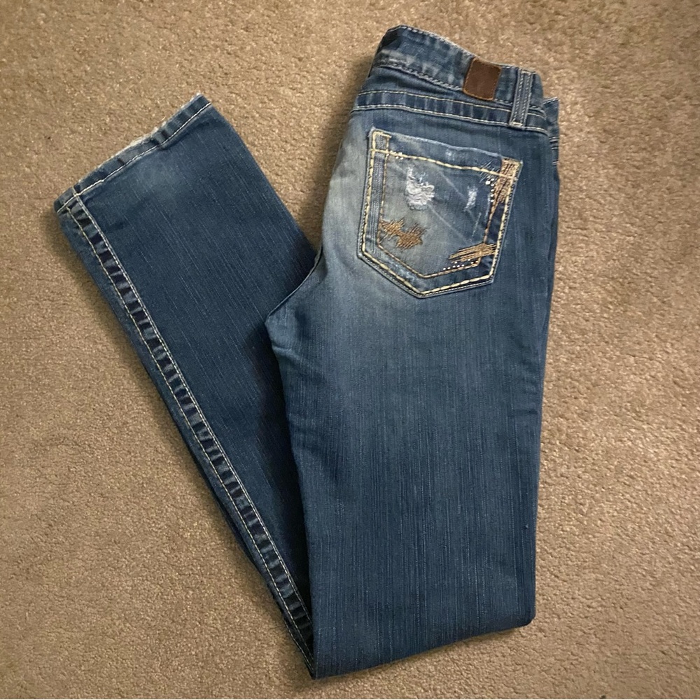 BKE Women's Skinny Jeans - Blue